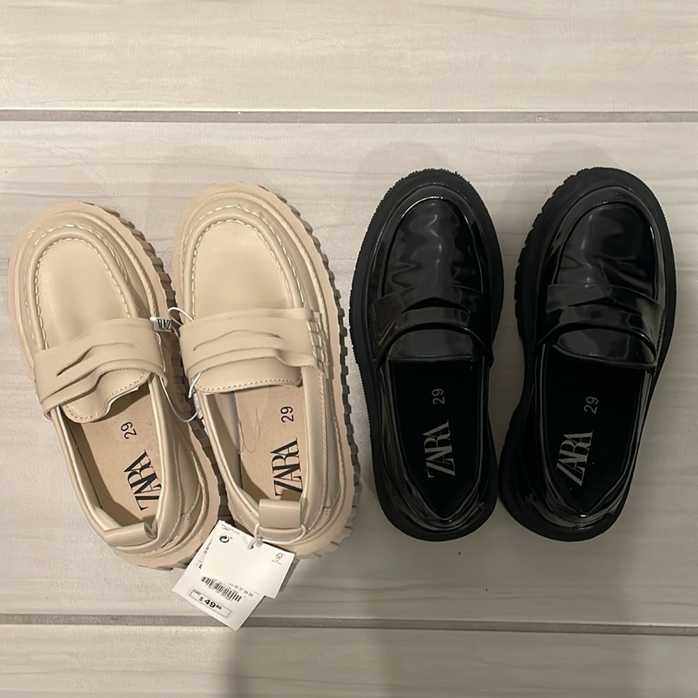 Zara Girl loafers size 12